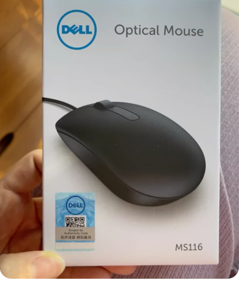 原装Dell戴尔MS116光学有线鼠标电脑...