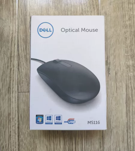 戴尔MS116有线光电鼠标，原装未拆封 感...