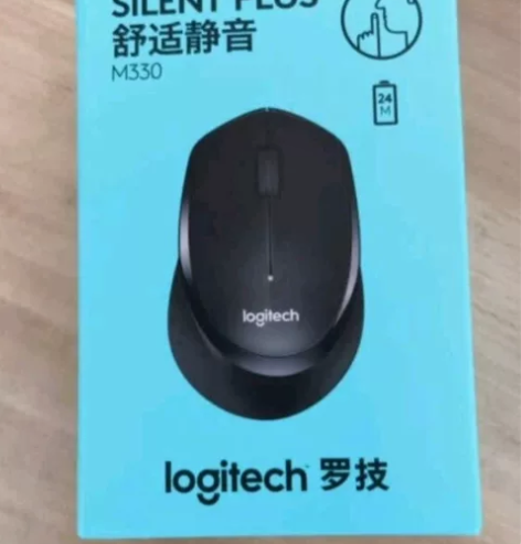 罗技 M330轻音鼠标 无线办公鼠标  带...