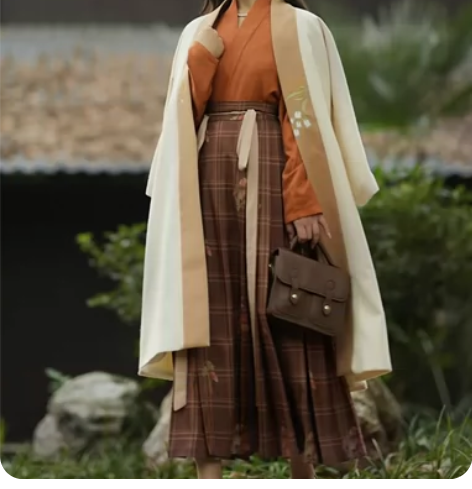 无衣饮羽【恰同学少年】汉服女长干寺加绒秋冬...