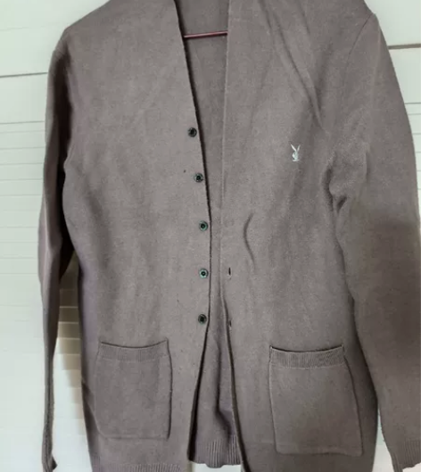 男士花花公子韩版针织开衫，适合春秋季节外搭...