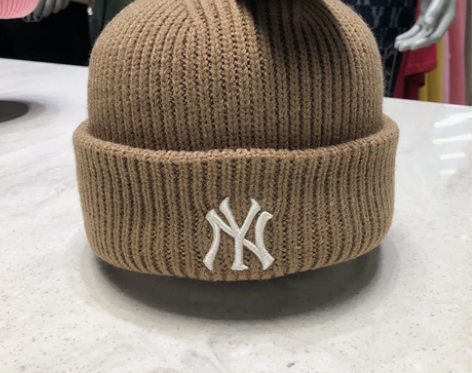 ?韩国MLB专柜正品代购21新小标毛线帽针...