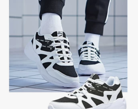 鸿星尔克情侣款运动鞋男鞋女鞋休闲鞋透气板鞋...