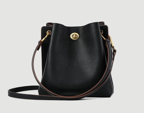 【年终盛典价】Viney真皮水桶包包女包新...