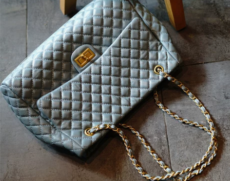 定制2018新款欧美复古羊皮菱格链条包大容...