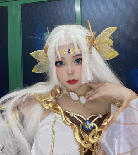 貂蝉金色仲夏夜之梦头饰cos王者荣耀 代做...