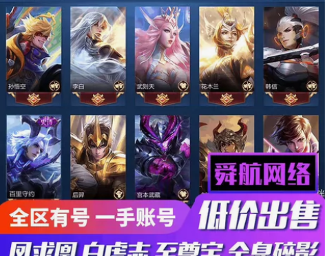 王者荣耀成品永久账号白虎志全息碎影全皮肤神...