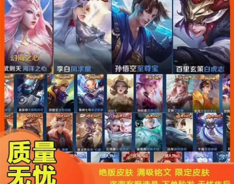 王者荣耀至尊宝李逍遥白虎志神威V10永久成...