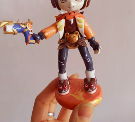 白菜低价超轻粘土手办王者荣耀粘土手办鲁班七...