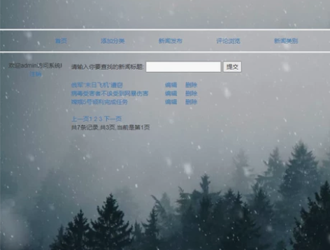 简单PHP新闻管理系统，项目完整(包调试)...