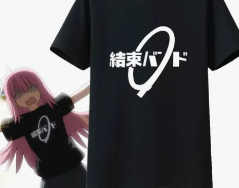 孤独摇滚T恤动漫周边后藤一里同款cos短袖...