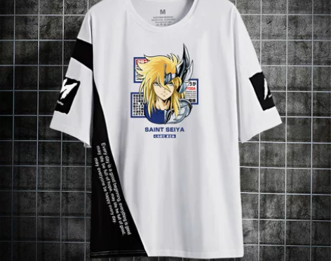 十二星座圣斗士星矢黄金圣衣十二宫动漫短袖t...