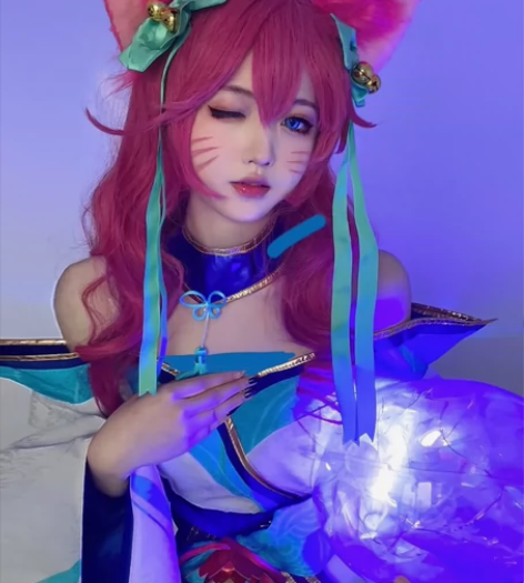 【暗纹阿狸cos】全新灵魂莲华阿狸cos ...
