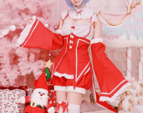 雷姆蕾姆拉姆圣诞节服装从零开始cos服装圣...
