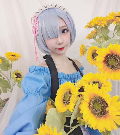 拉姆雷姆夏日祭蓝色女仆新装cos 包括：衣...