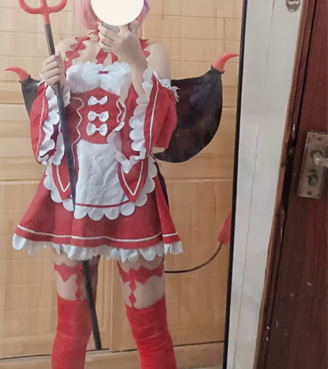 【出租中勿拍】绝色漫家拉姆雷姆小恶魔cos...