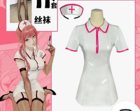 现货电锯人cos服玛奇玛帕瓦黑暗护士服恶魔...