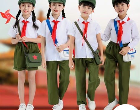 六一童心向党儿童演出服红星闪闪舞蹈红歌小红...