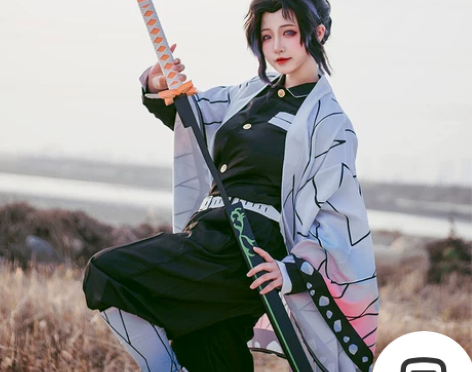 鬼灭之刃蝴蝶忍cos服 爽快下单送木屐，无...
