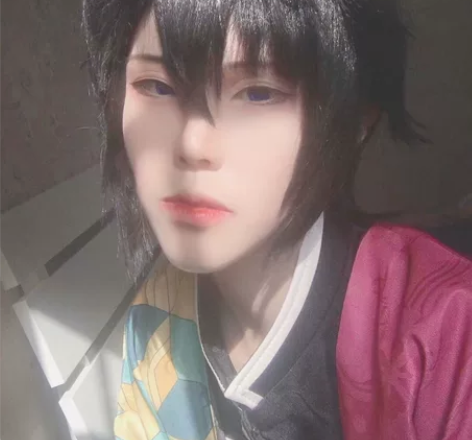 三分妄想鬼灭之刃cos服富冈义勇水柱鬼杀队...