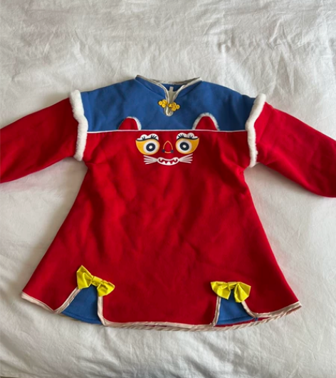 龙凤胎兄妹装汉服拜年服套装宝宝冬季唐装加厚...