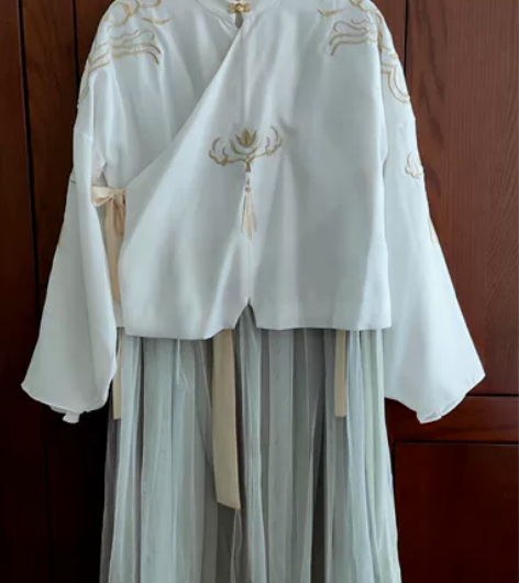 徐娇织羽集原创日常汉服汉元素套装【莲梦生】...