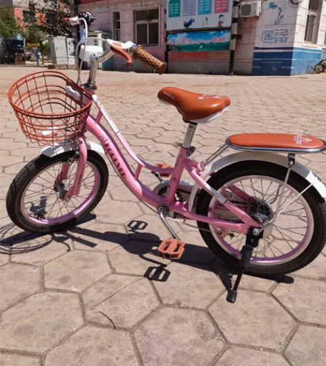 16寸上海永久自行车 带辅助轮 孩子骑有点...