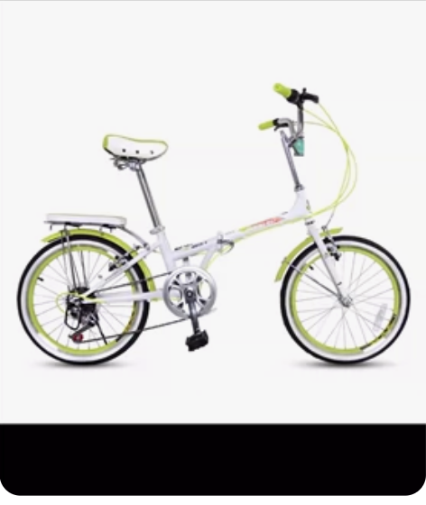 永久折叠自行车7变速20寸淑女学生快装型城...