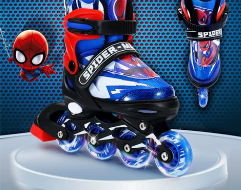 迪士尼旱冰鞋轮滑鞋 溜冰鞋儿童全套装正品专...