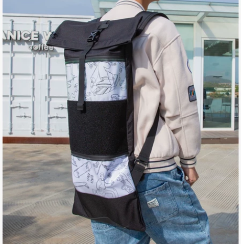 MACKAR滑板包护具收纳包大鱼板双翘板陆...