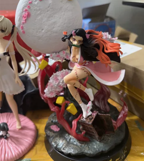 鬼灭GK鬼化爆血暴雪祢豆子雕像模型摆件手办...