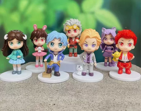 斗罗大陆手办，史莱克七怪公仔唐三小舞模型摆...