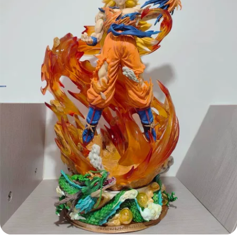 七龙珠超级赛亚人LS超三孙悟空手办三头雕发...
