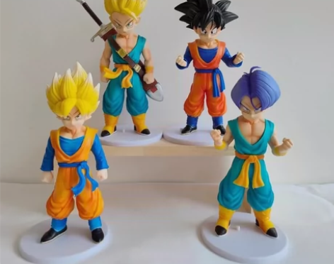 茶色特兰克斯手办七龙珠双头小特拿剑特兰克斯...