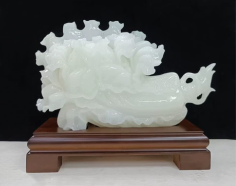 天然玉石白菜家居摆件，遇百财 感兴趣的话点...