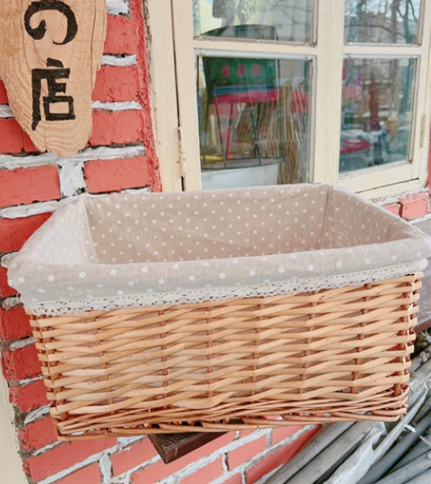 纯手工编织收纳篮，布挂，外贸小物件，柳编尾...