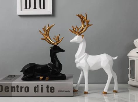 28.5元一套！全新北欧几何麋鹿现代装饰工...