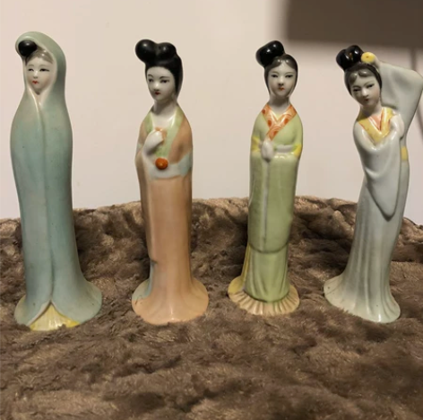 5.6.7十年代瓷人，四大美女，完整无伤，...