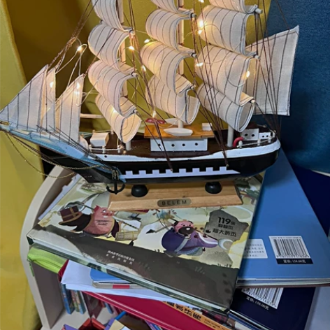 【低价出售】一帆风顺帆船模型摆件客厅房间酒...