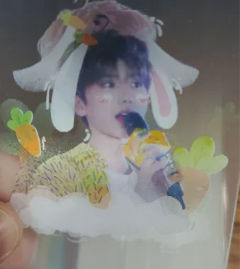 蔡徐坤，一张光栅卡，两个手机防辐射贴，赠送...