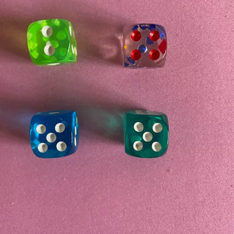 30元包邮亚克力透明水晶色子 麻将骰子50...