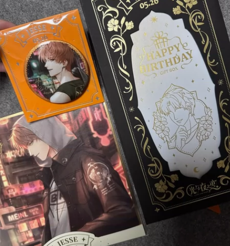 光与夜之恋夏鸣星吧唧礼盒色纸 吧唧20 色...