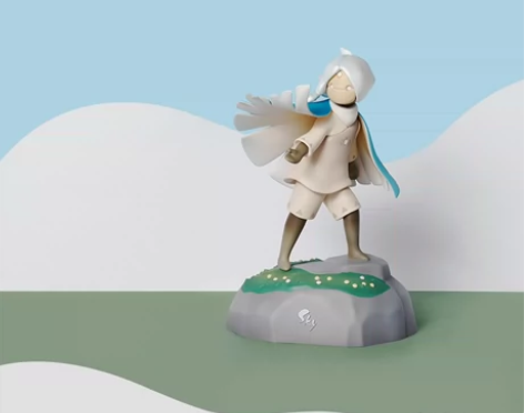 光遇sky现货全新出光遇三周年礼盒小蓝手办...