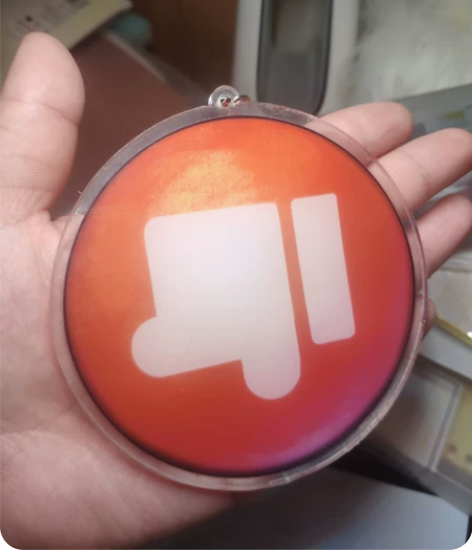 （余2）10cm超级渐变大拇指钥匙扣 荒野...