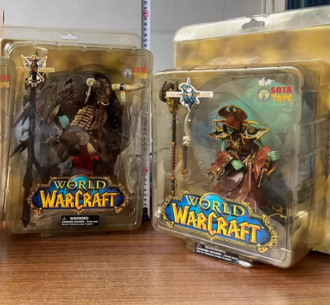 暴雪魔兽世界玩偶手办，第一套初版，牛头亡灵...