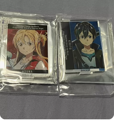 刀剑神域Art水彩小立牌 亚总桐人对出可直...