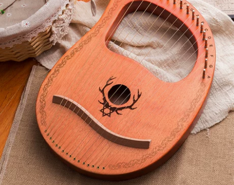 ?蒂朵lyre琴19弦莱雅琴16弦竖琴乐器...