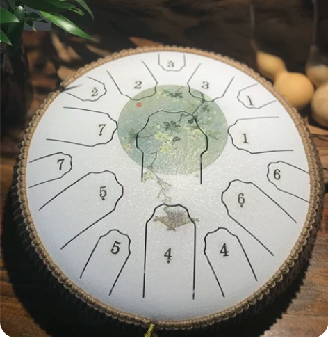 空灵鼓。钢舌鼓 彩绘空灵鼓梵音鼔乐器莲花鼓...