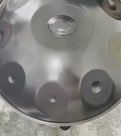 手碟氮化版handpan D小调黑灰色 九...