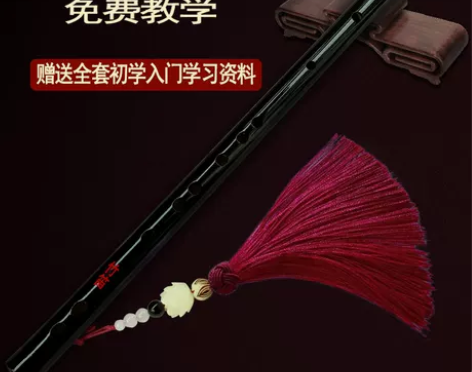 初学者笛子 初学者入门黑色竹笛乐器
